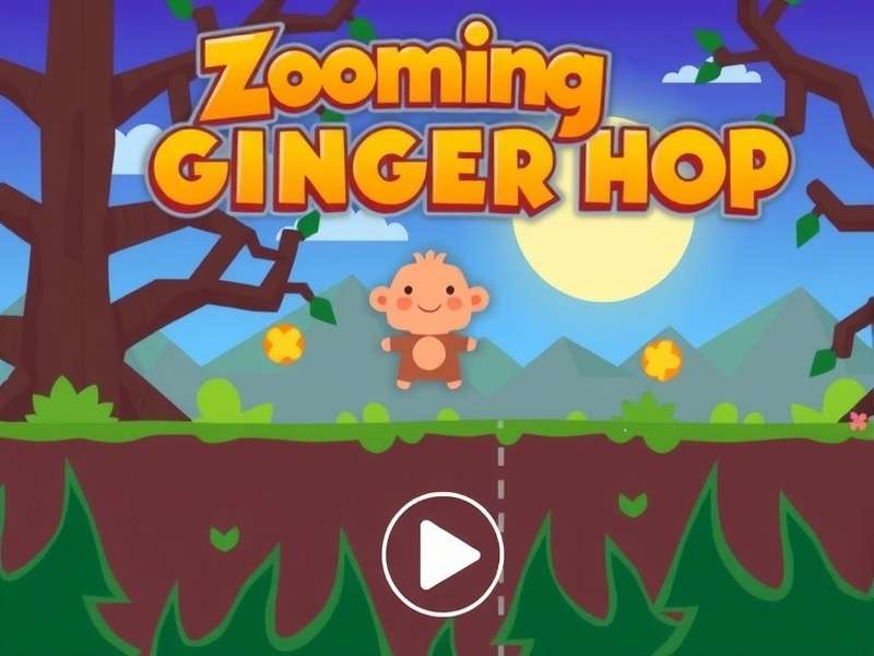 Zooming Ginger Hop Game Screenshot